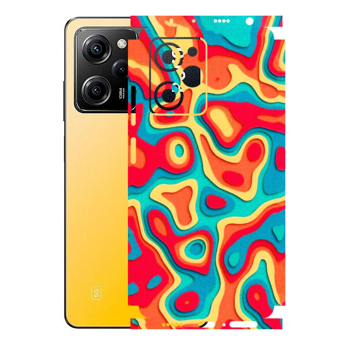 POCO Phone Skins (All Models) - Abstract Swirl - 3D Embossed Finish (L-150) Poco X5 PRO