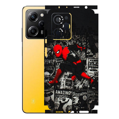 POCO Phone Skins (All Models) - SpiderMan New - 3D Embossed Finish (L-162) Poco X5 PRO