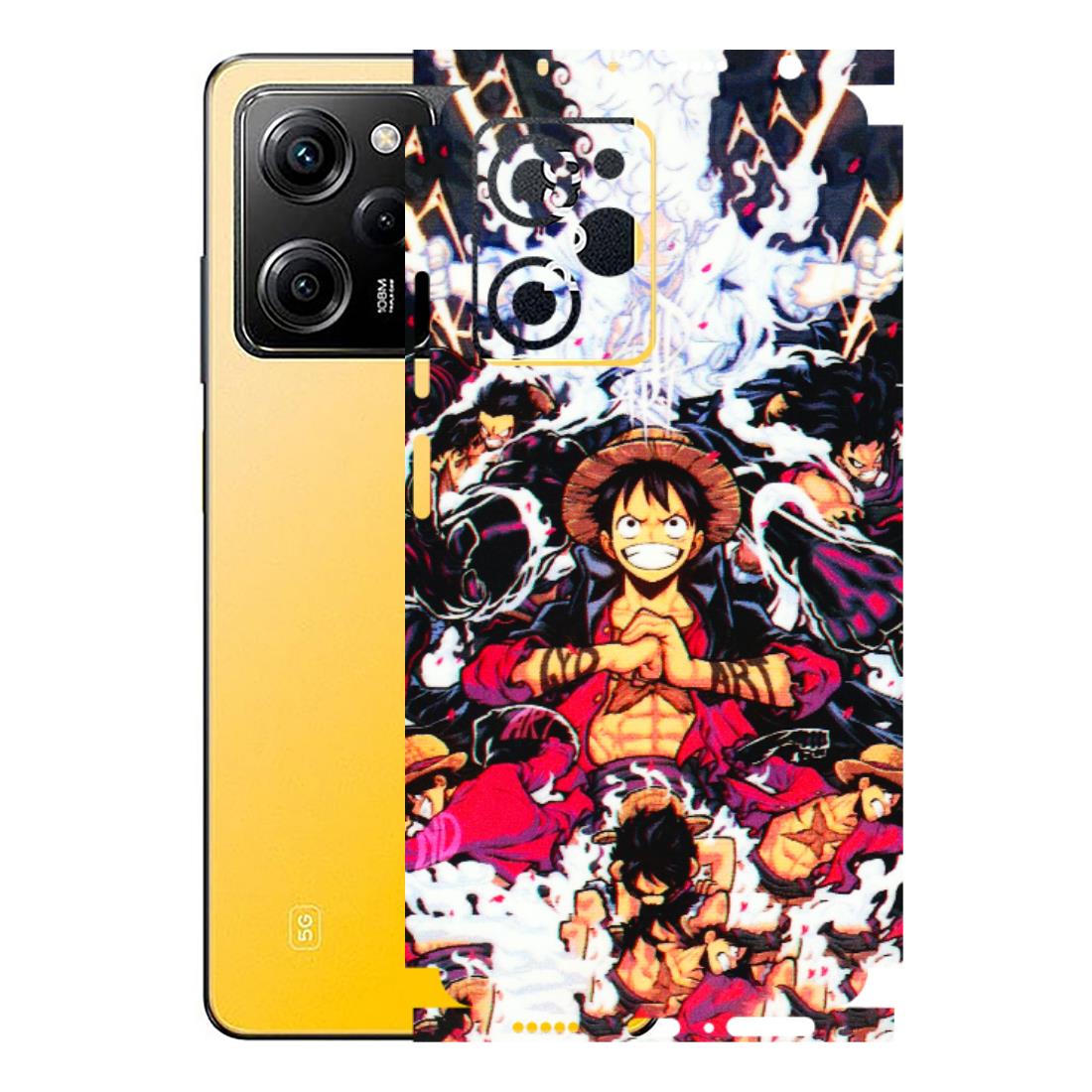 POCO Phone Skins (All Models) - Luffy Anime Character - 3D Embossed Finish (L-203) Poco X5 PRO