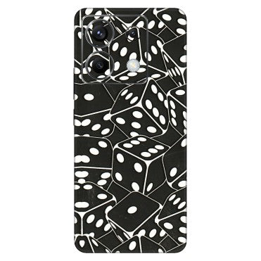 POCO Phone Skins (All Models) - Big Black Dices - 3D Embossed Finish (L-106) Poco X6 (5G)