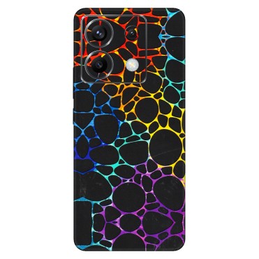 POCO Phone Skins (All Models) - Abstract Art MultiColour - 3D Embossed Finish (L-133) Poco X6 (5G)