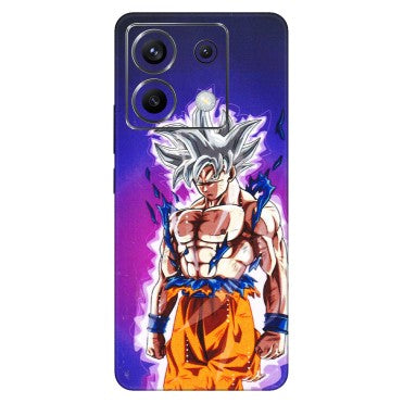 POCO Phone Skins (All Models) - Goku Purple Anime - 3D Embossed Finish (L-147) Poco X6 (5G)
