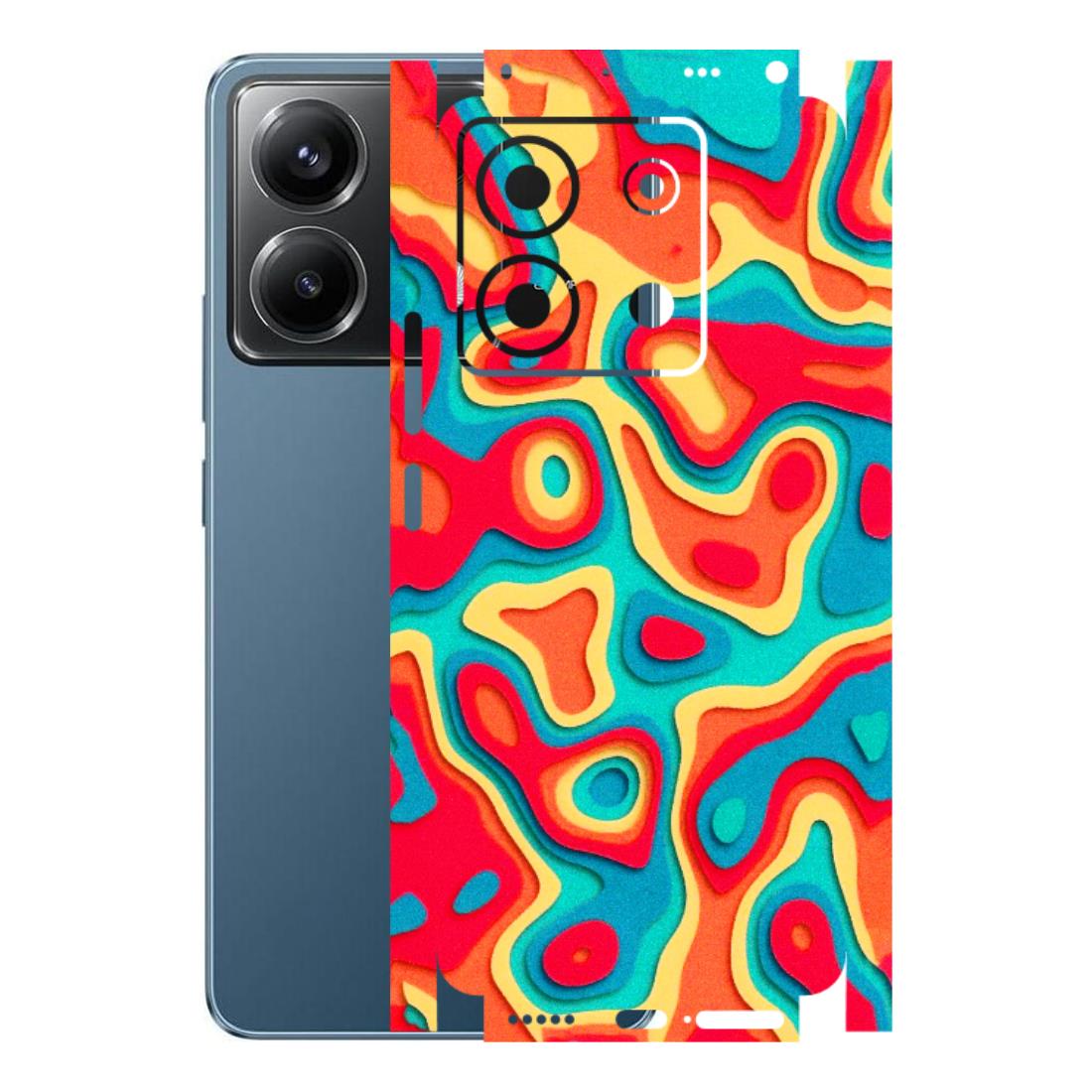POCO Phone Skins (All Models) - Abstract Swirl - 3D Embossed Finish (L-150) Poco X6 (5G)