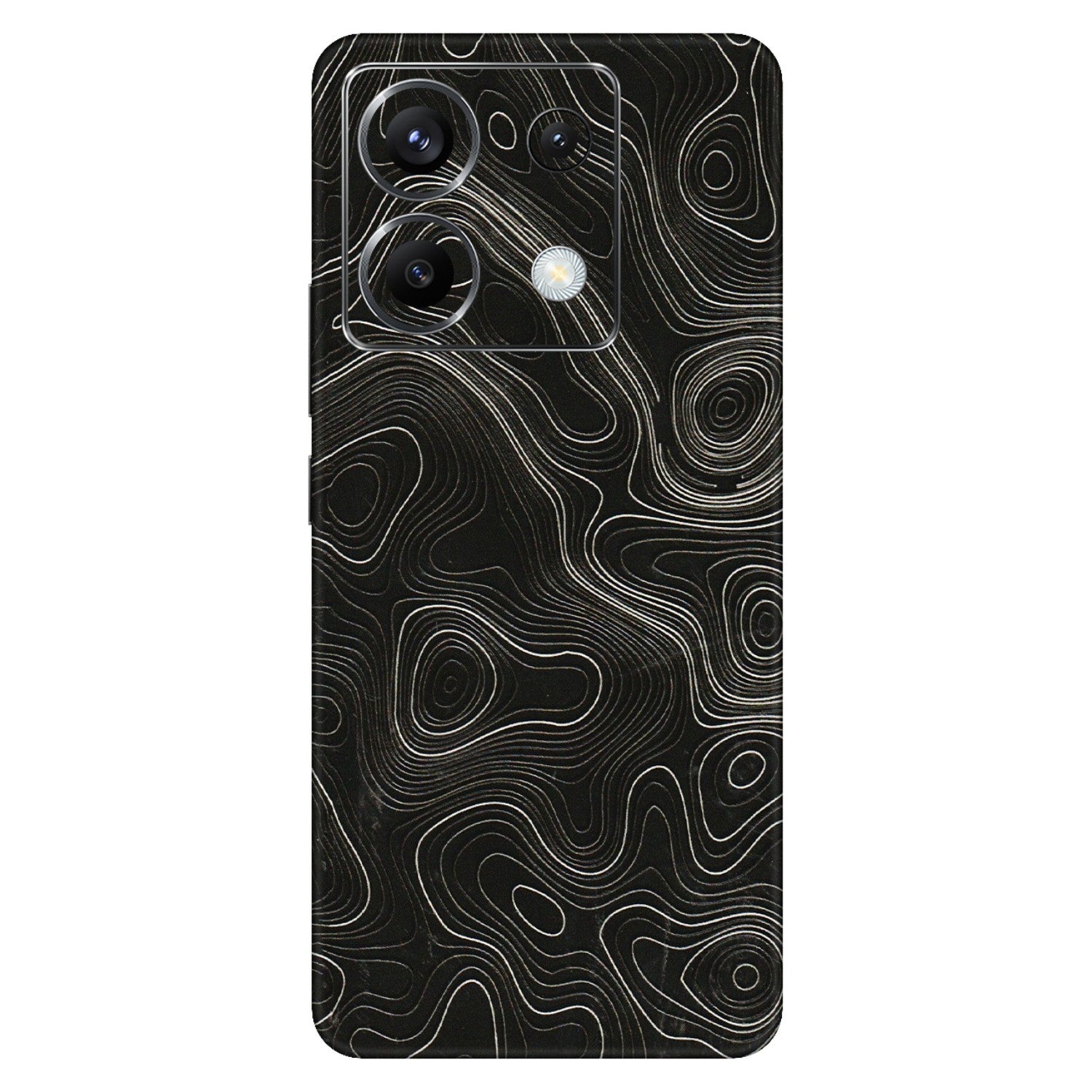 POCO Phone Skins (All Models) - Black Swirl - 3D Embossed Finish (L-196) Poco X6 (5G)