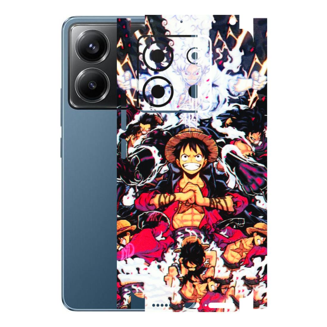 POCO Phone Skins (All Models) - Luffy Anime Character - 3D Embossed Finish (L-203) Poco X6 (5G)