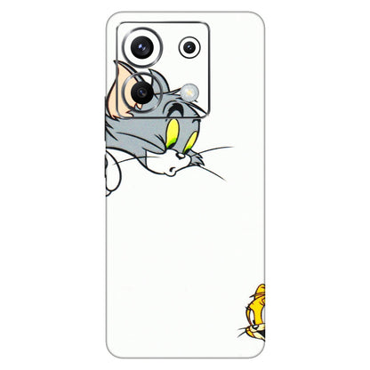 POCO Phone Skins (All Models) - Cute Tom And Jerry - 3D Embossed Finish (L-220) Poco X6 (5G)