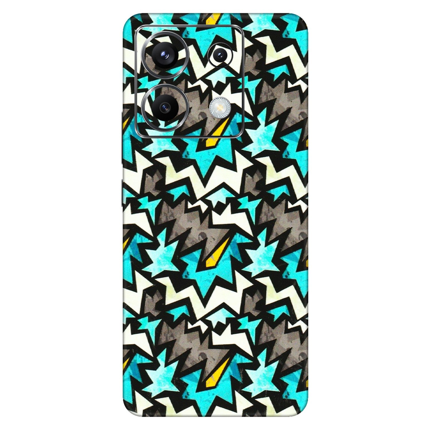 POCO Phone Skins (All Models) - Funky Zig Zag - 3D Embossed Finish (L-223) Poco X6 (5G)