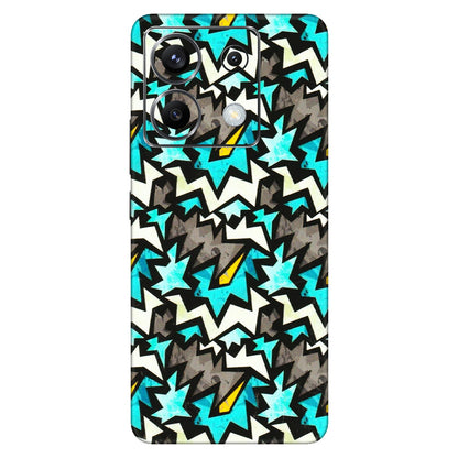 POCO Phone Skins (All Models) - Funky Zig Zag - 3D Embossed Finish (L-223) Poco X6 (5G)