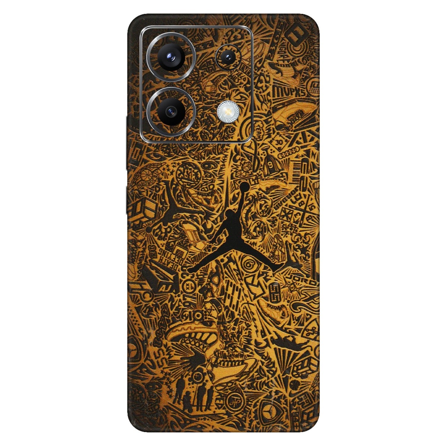 POCO Phone Skins (All Models) - Premium Gold Basketball Player - 3D Embossed Finish (L-236) Poco X6 (5G)