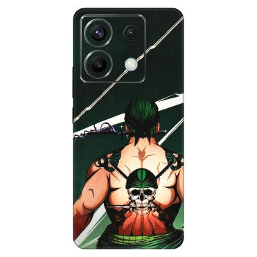 POCO Phone Skins (All Models) - Zoro Anime - 3D Embossed Finish (L-23) Poco X6 (5G)