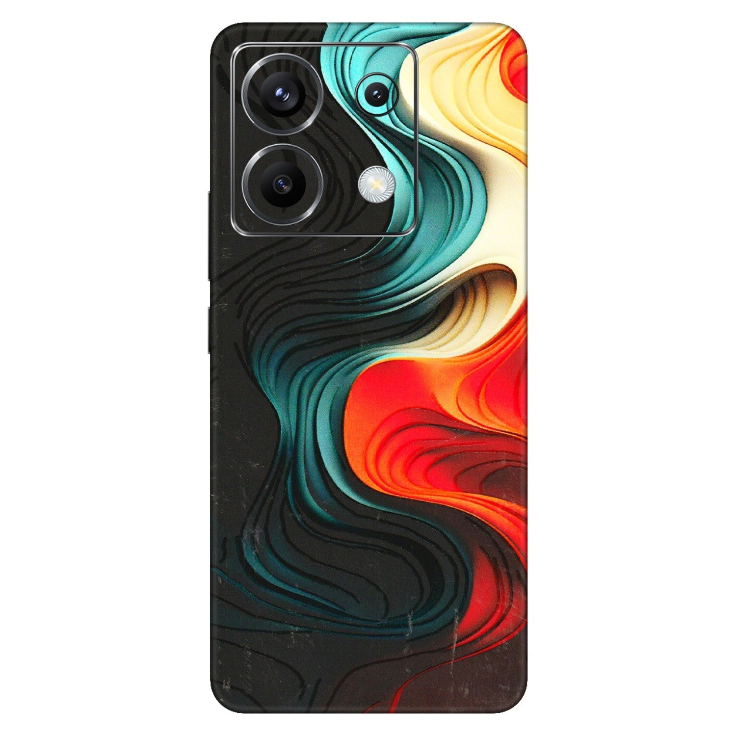 POCO Phone Skins (All Models) - The Silky Swirl - 3D Embossed Finish (L-240) Poco X6 (5G)