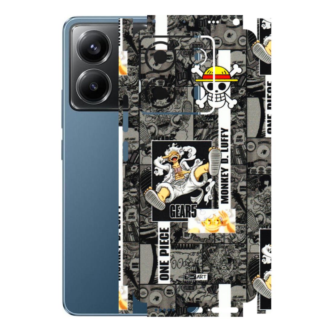 POCO Phone Skins (All Models) - Cuffy Anime MonkeyCamic - 3D Embossed Finish (L-242) Poco X6 (5G)