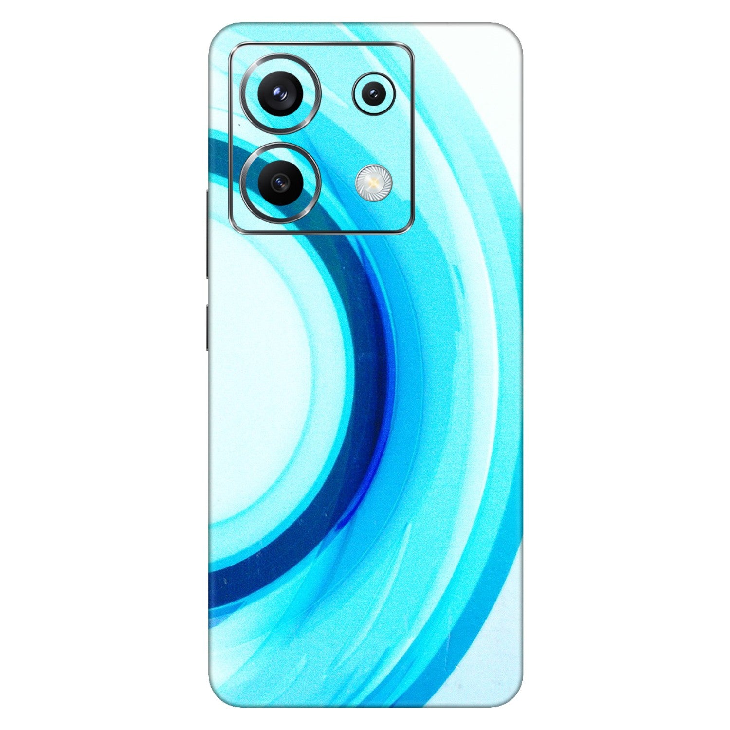 POCO Phone Skins (All Models) - The Blue Curve - 3D Embossed Finish (L-244) Poco X6 (5G)