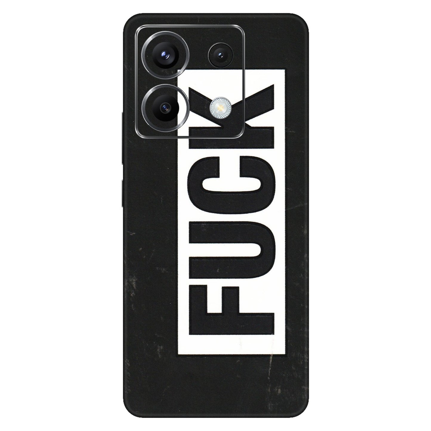 POCO Phone Skins (All Models) - The F Word - 3D Embossed Finish (L-255) Poco X6 (5G)