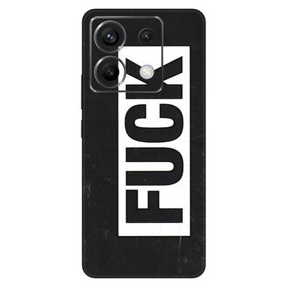 POCO Phone Skins (All Models) - The F Word - 3D Embossed Finish (L-255) Poco X6 (5G)