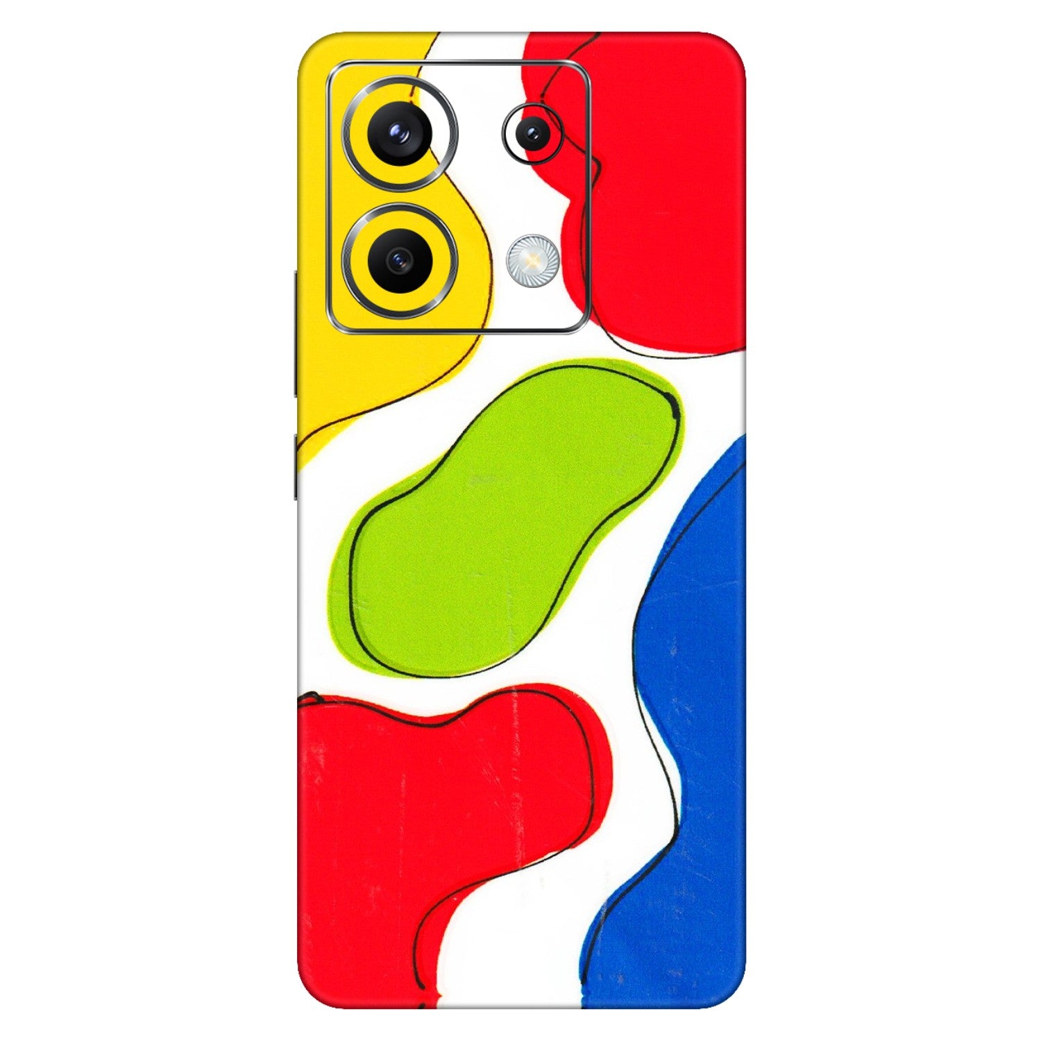 POCO Phone Skins (All Models) - RGB Colour Paint - 3D Embossed Finish (L-284) Poco X6 (5G)