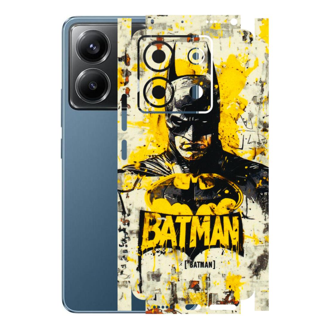 POCO Phone Skins (All Models) - Batman Yellow BT - 3D Embossed Finish (L-304) Poco X6 (5G)