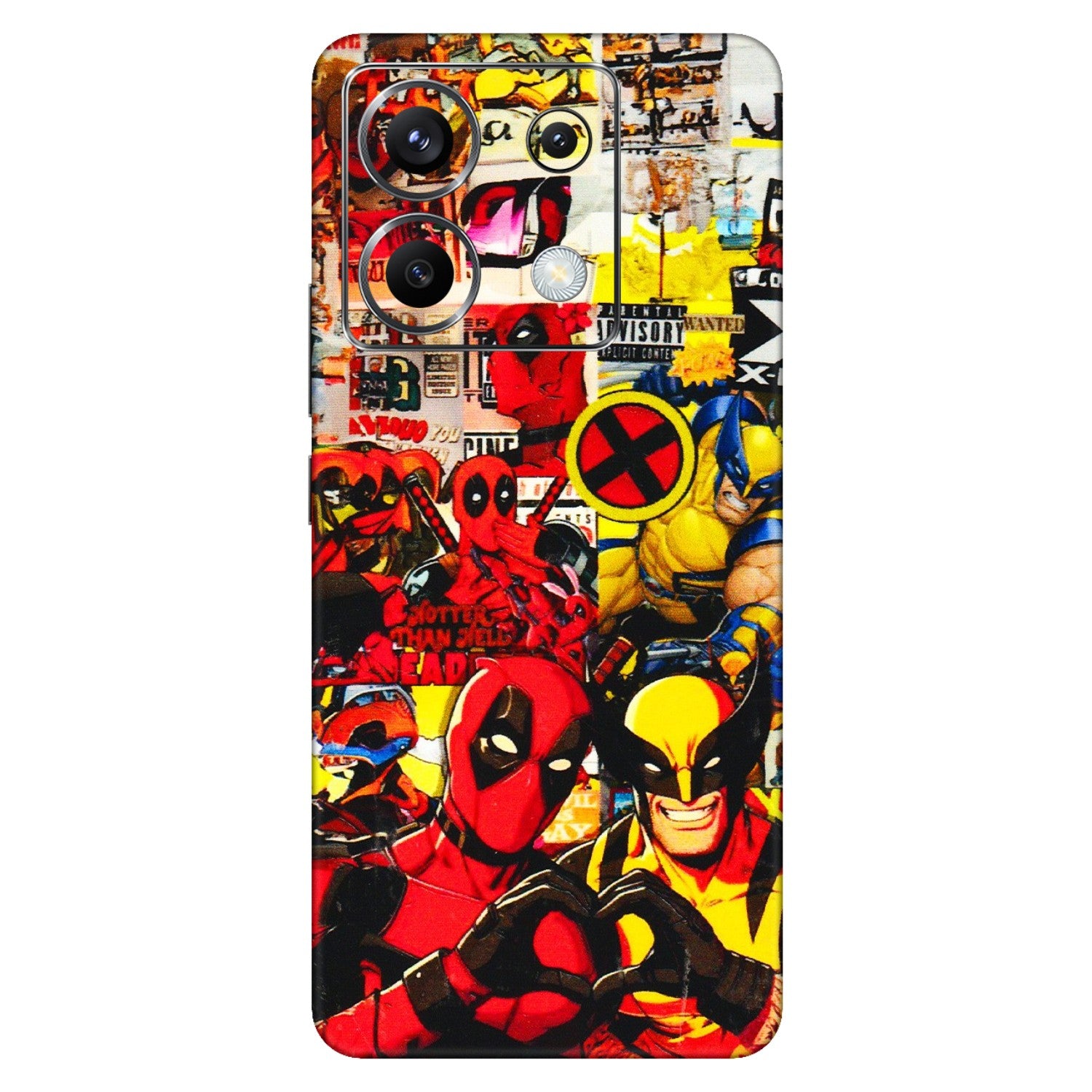 POCO Phone Skins (All Models) - Spidy Wolverine - 3D Embossed Finish (L-310) Poco X6 (5G)