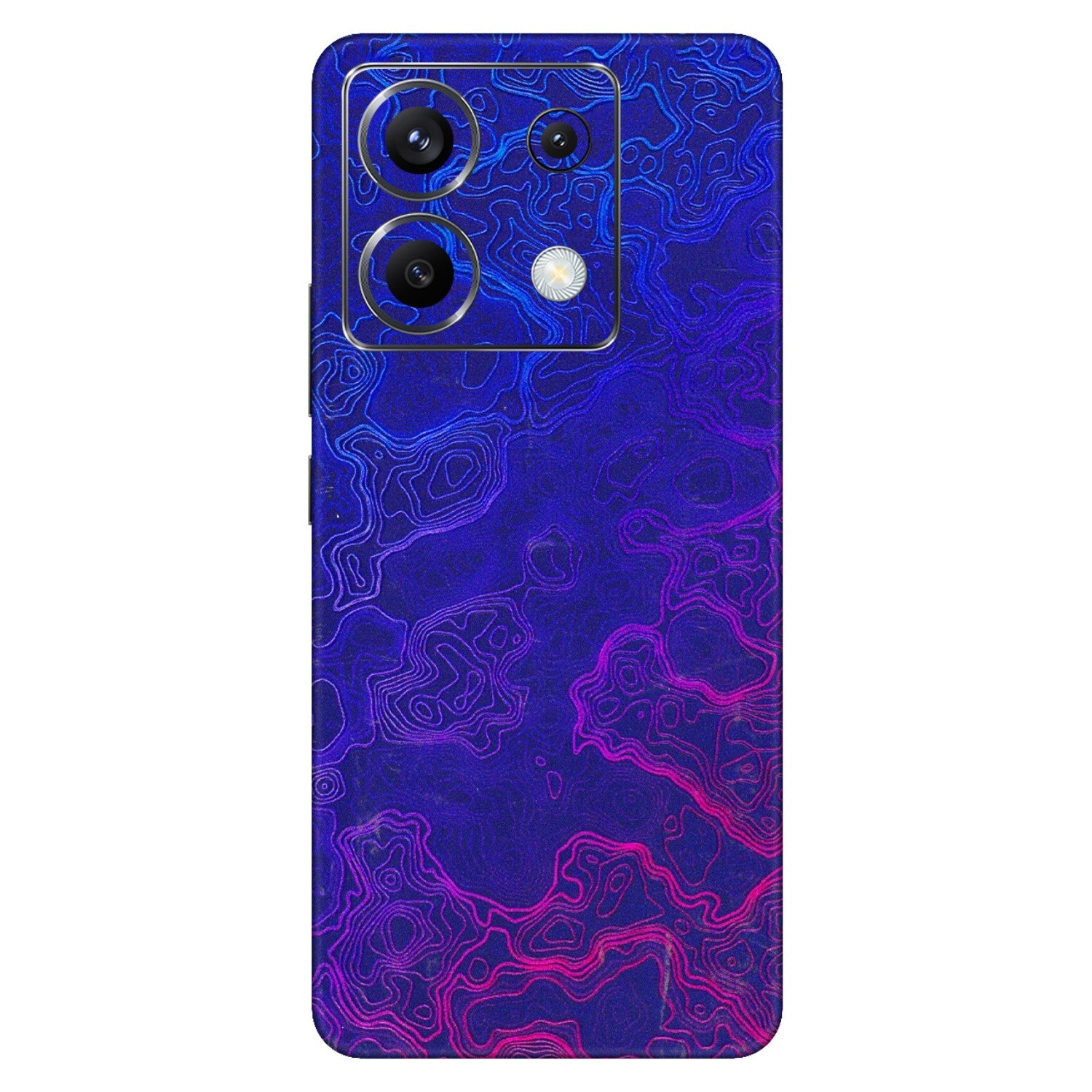 POCO Phone Skins (All Models) - Purple Ripples Swirl - 3D Embossed Finish (L-314) Poco X6 (5G)