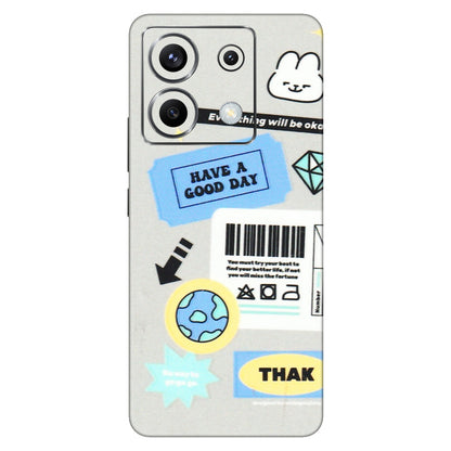 POCO Phone Skins (All Models) - Will Be Okay Design - 3D Embossed Finish (L-316) Poco X6 (5G)