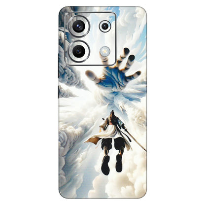 POCO Phone Skins (All Models) - Big Hand With Monkey King - 3D Embossed Finish (L-323) Poco X6 (5G)