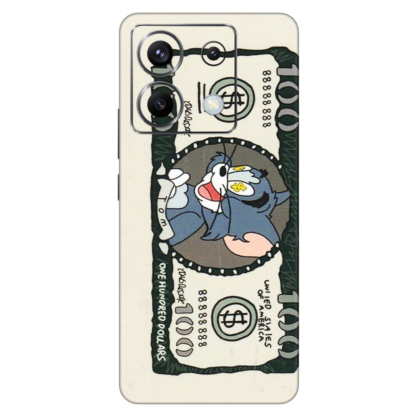 POCO Phone Skins (All Models) - Tom Hundred Dollar - 3D Embossed Finish (L-324) Poco X6 (5G)