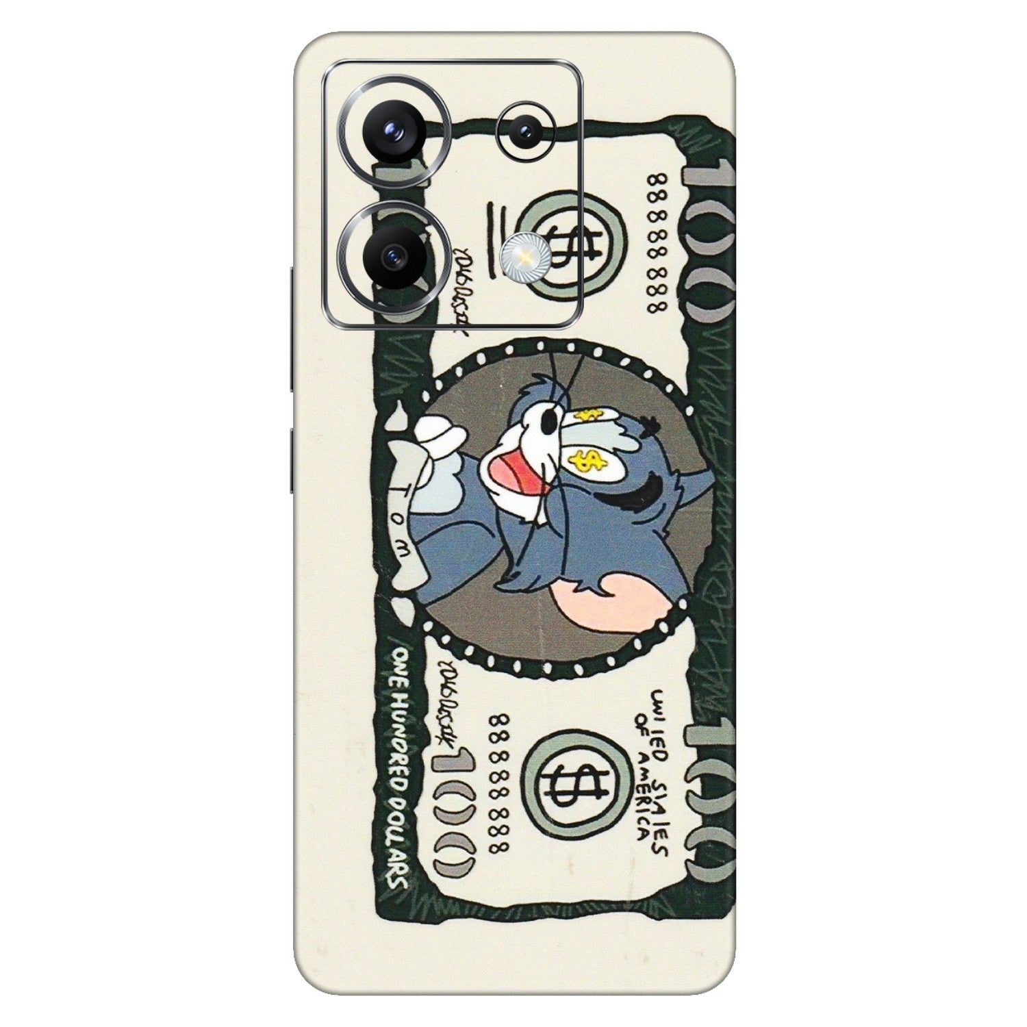 POCO Phone Skins (All Models) - Tom Hundred Dollar - 3D Embossed Finish (L-324) Poco X6 (5G)