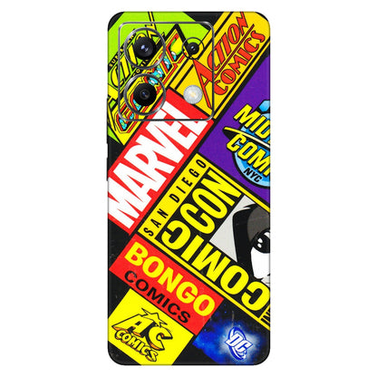 POCO Phone Skins (All Models) - Bongo Comic Con - 3D Embossed Finish (L-325) Poco X6 (5G)
