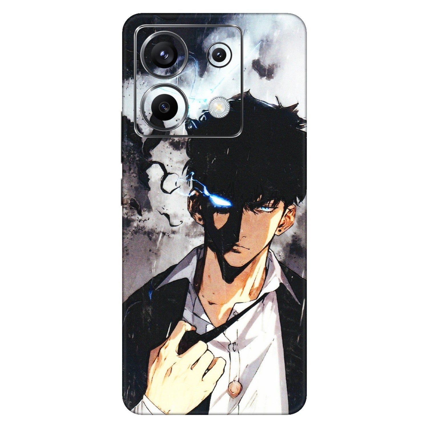 POCO Phone Skins (All Models) - Sung Jinwoo Manhwa Anime - 3D Embossed Finish (L-328) Poco X6 (5G)