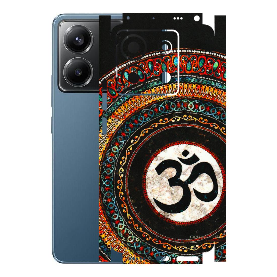 POCO Phone Skins (All Models) - Aum Chant Abstract - 3D Embossed Finish (L-42) Poco X6 (5G)