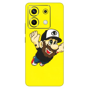 POCO Phone Skins (All Models) - Flying Beardo - 3D Embossed Finish (L-60) Poco X6 (5G)