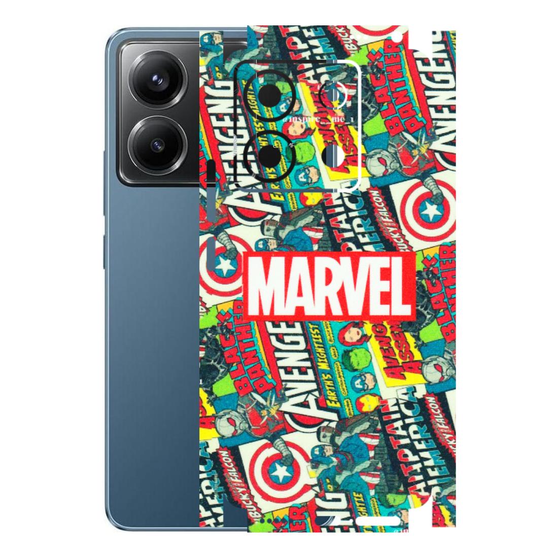 POCO Phone Skins (All Models) - Marvel Comic Lover - Matte Finish (M-30) Poco X6 (5G)