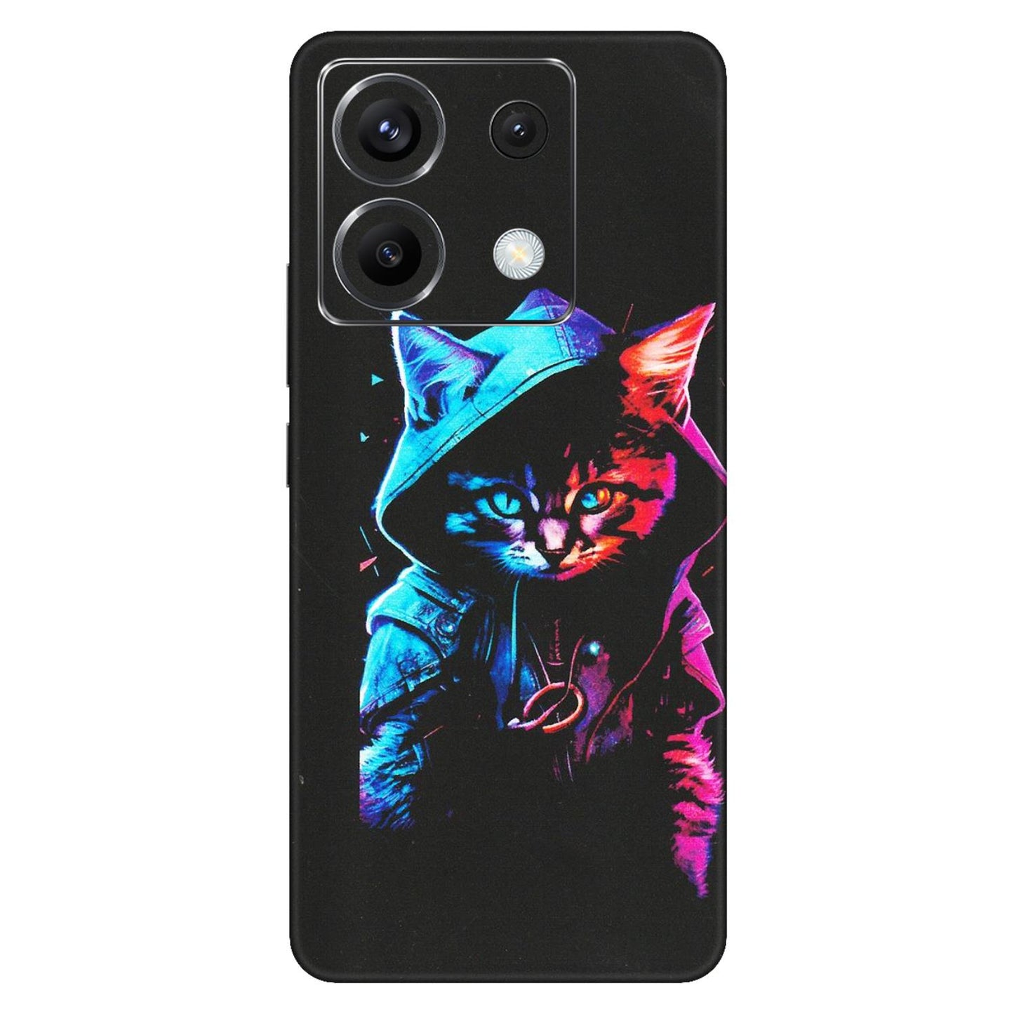 POCO Phone Skins (All Models) - Cyberpunk Cat - Matte Finish (M-45) Poco X6 (5G)