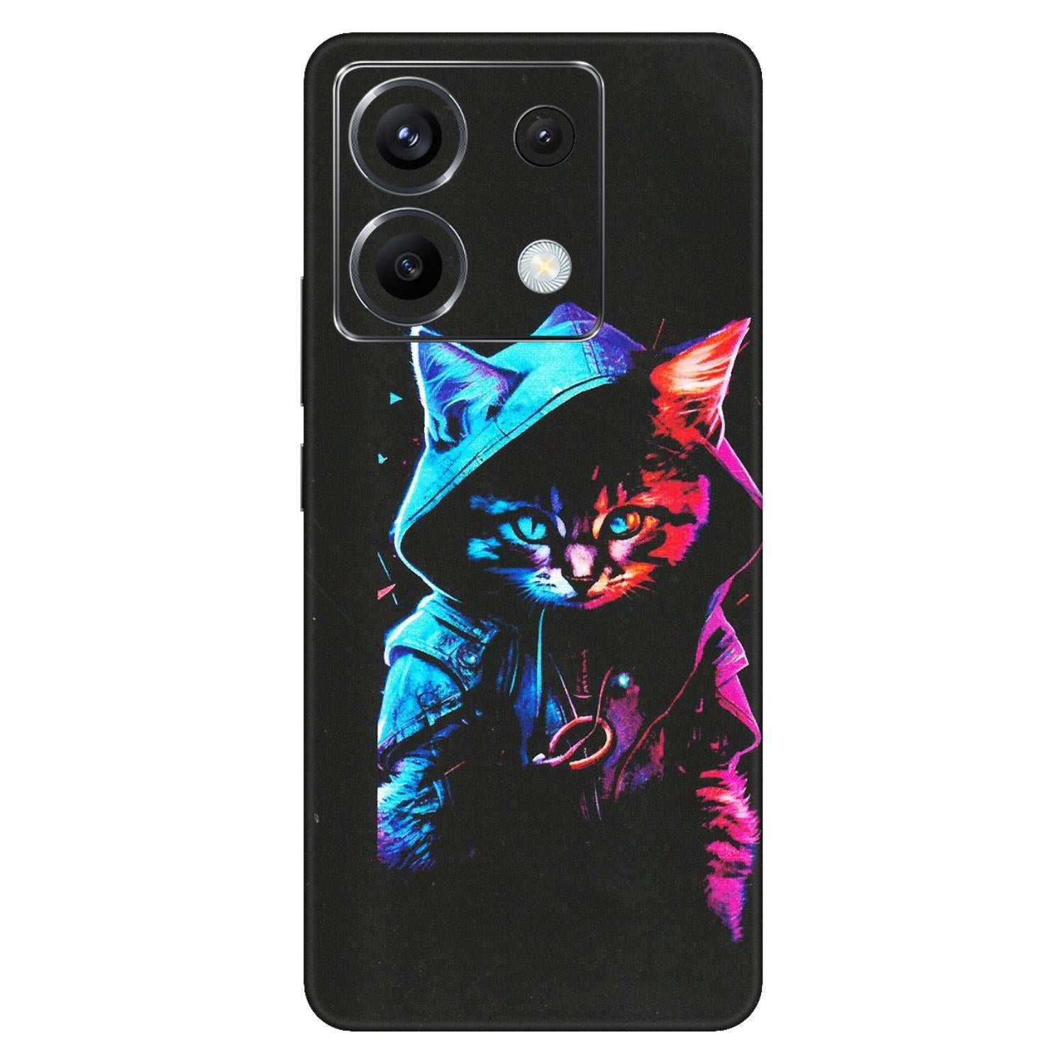 POCO Phone Skins (All Models) - Cyberpunk Cat - Matte Finish (M-45) Poco X6 (5G)