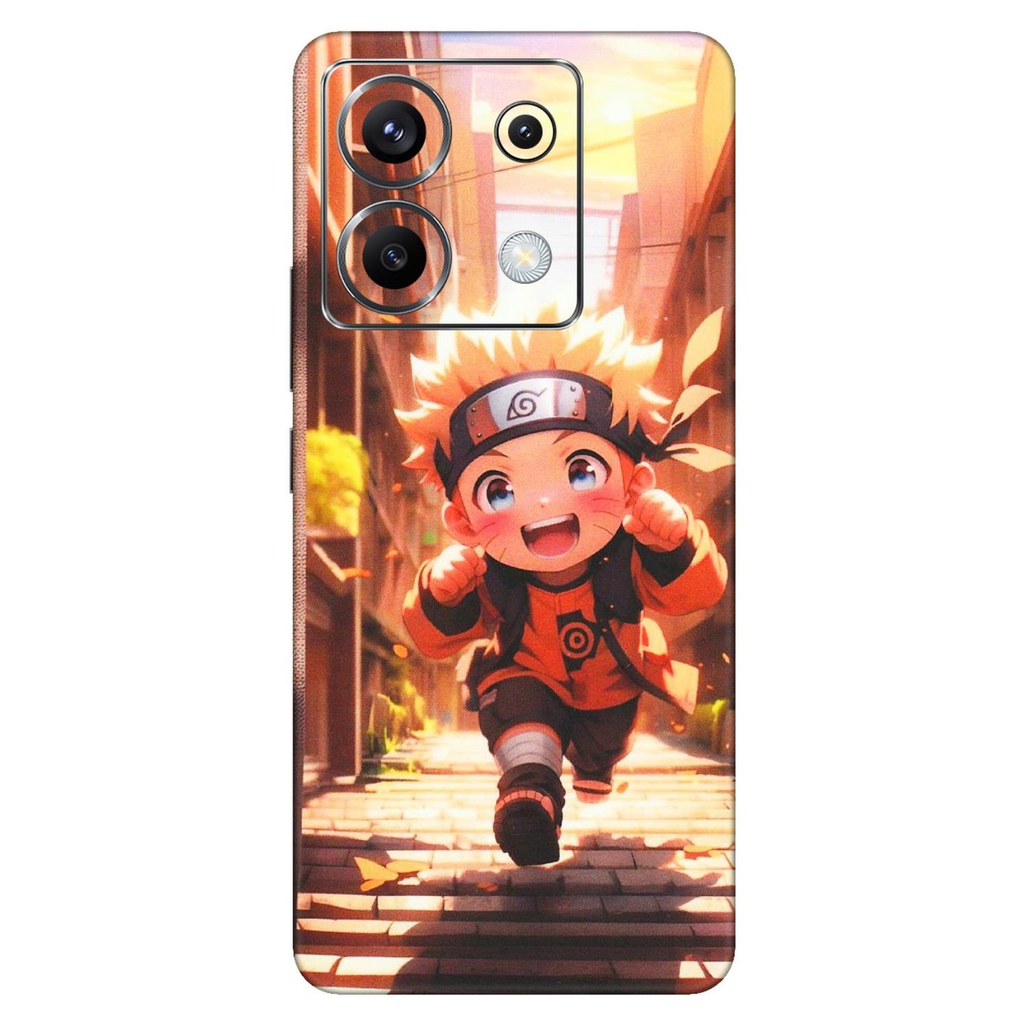 POCO Phone Skins (All Models) - Naruto Cute Toon Running - Matte Finish (M-04) Poco X6 (5G)