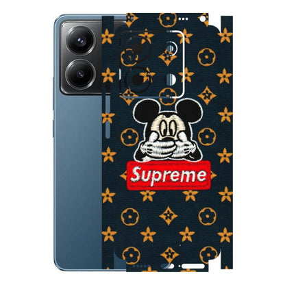 POCO Phone Skins (All Models) - Mickey Supreme - Matte Finish (M-83) Poco X6 (5G)