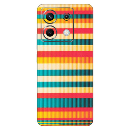 POCO Phone Skins (All Models) - Colourful Stripes Soothing Effect - Matte Finish (M-86) Poco X6 (5G)