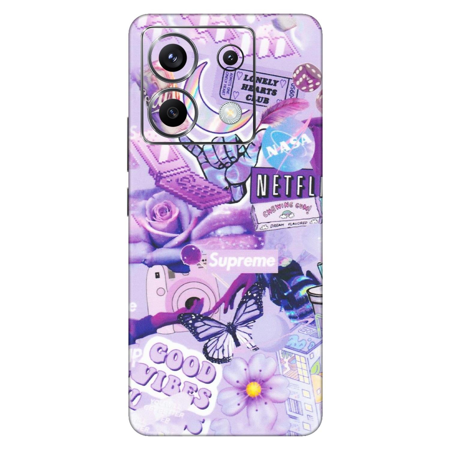 POCO Phone Skins (All Models) - Supreme Purple Magic - Matte Finish (M-88) Poco X6 (5G)