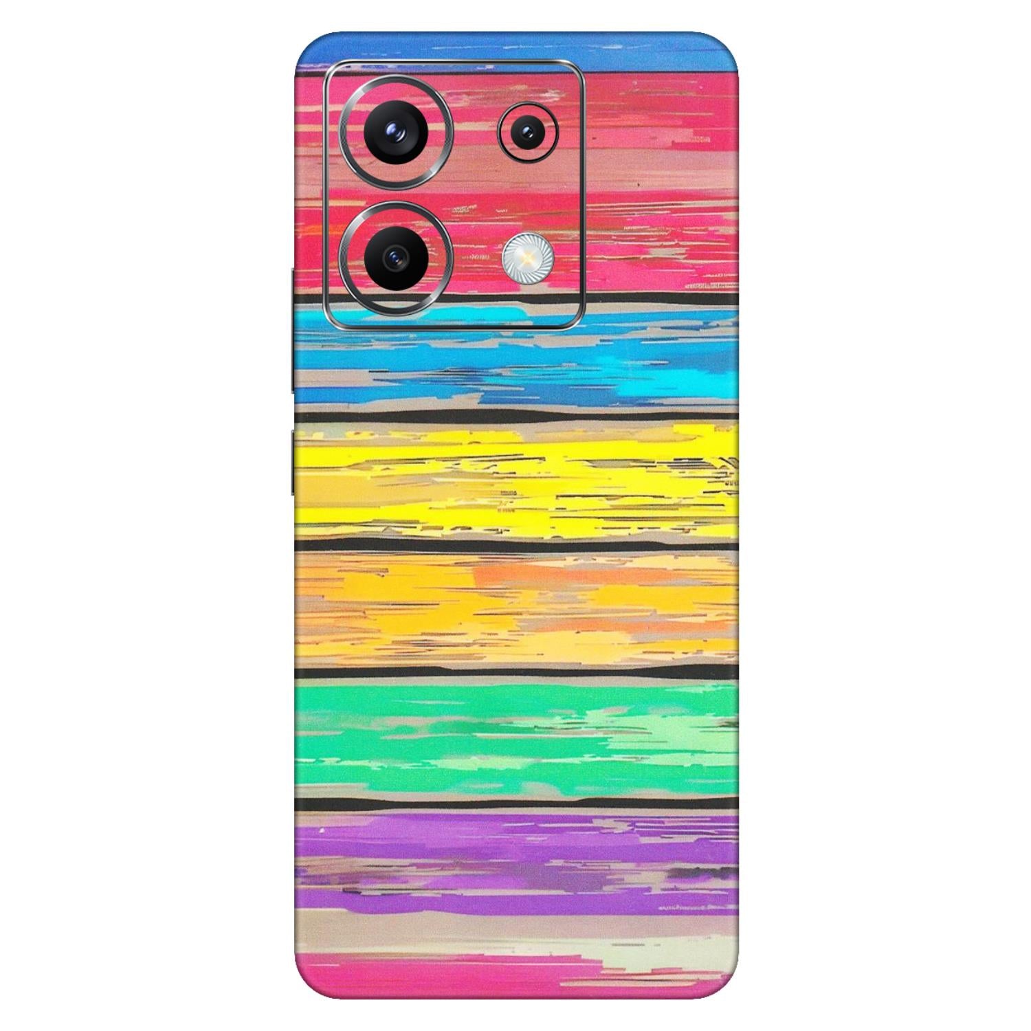 POCO Phone Skins (All Models) - Multi Colour Wooden Wall - Matte Finish (M-96) Poco X6 (5G)