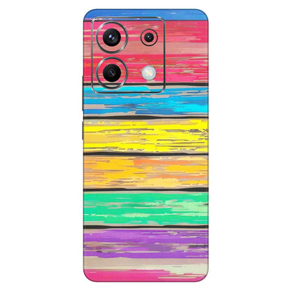 POCO Phone Skins (All Models) - Multi Colour Wooden Wall - Matte Finish (M-96) Poco X6 (5G)