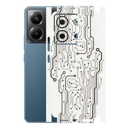 POCO Phone Skins (All Models) - Tech Circuits - Transparent Finish (T-03) Poco X6 (5G)