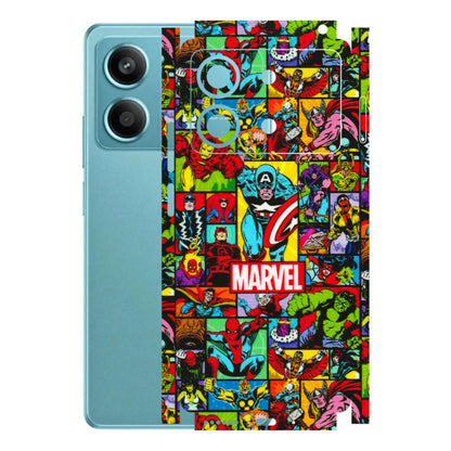 POCO Phone Skins (All Models) - MARVELOUS Comic Characters - 3D Embossed Finish (L-129) Poco X6 NEO (5G)