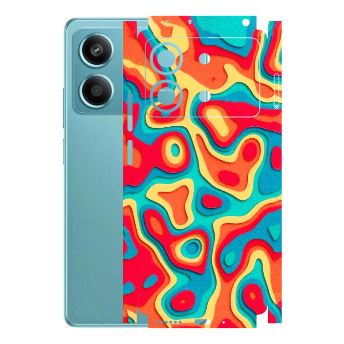 POCO Phone Skins (All Models) - Abstract Swirl - 3D Embossed Finish (L-150) Poco X6 NEO (5G)