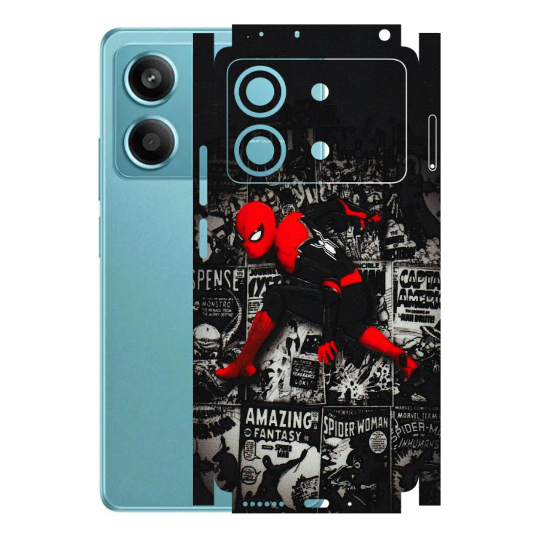 POCO Phone Skins (All Models) - SpiderMan New - 3D Embossed Finish (L-162) Poco X6 NEO (5G)