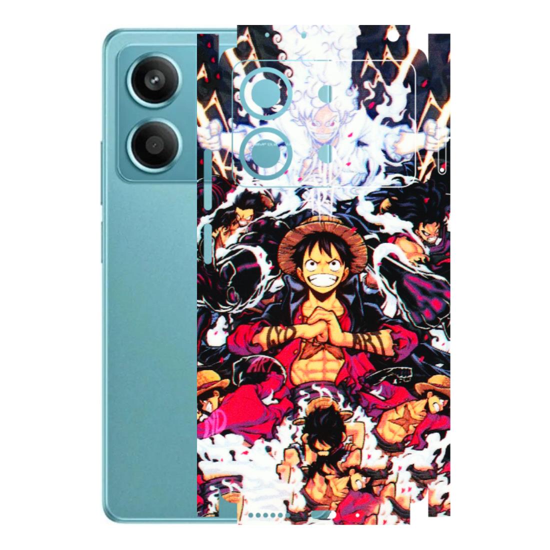 POCO Phone Skins (All Models) - Luffy Anime Character - 3D Embossed Finish (L-203) Poco X6 NEO (5G)
