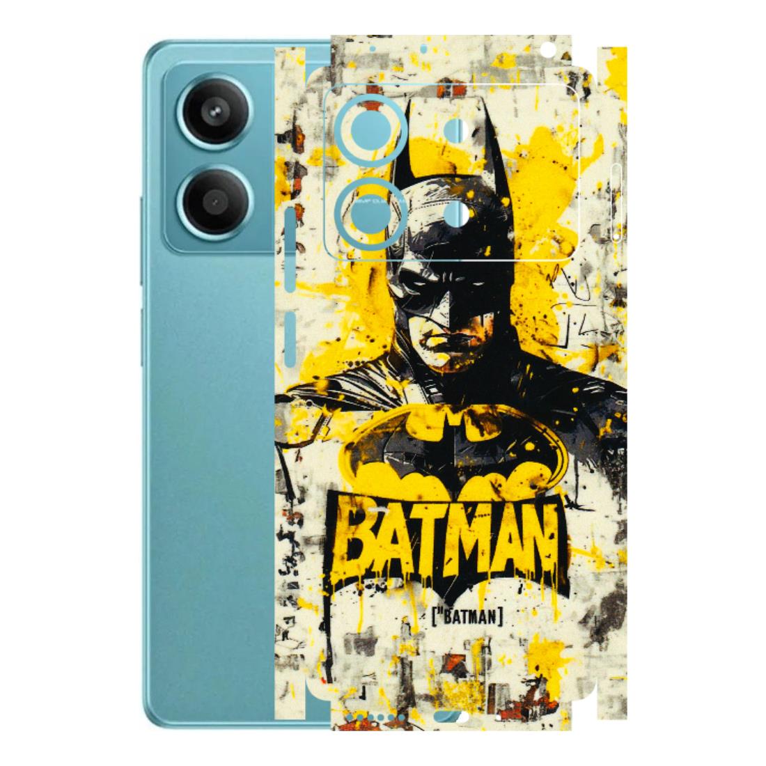POCO Phone Skins (All Models) - Batman Yellow BT - 3D Embossed Finish (L-304) Poco X6 NEO (5G)