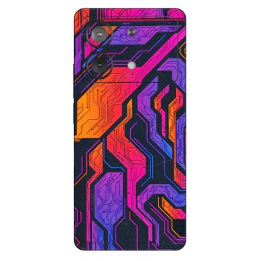 POCO Phone Skins (All Models) - Tech Circuits Futuristic - 3D Embossed Finish (L-07) Poco X6 NEO (5G)