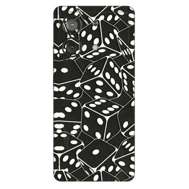 POCO Phone Skins (All Models) - Big Black Dices - 3D Embossed Finish (L-106) Poco X6 NEO (5G)