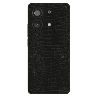 POCO Phone Skins (All Models) - Snake Leather Black - 3D Embossed Finish (L-107) Poco X6 NEO (5G)