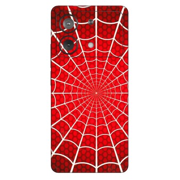 POCO Phone Skins (All Models) - Classic Spidey Web - 3D Embossed Finish (L-115) Poco X6 NEO (5G)